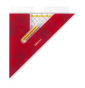 Aristo AR17679B linijka Linijka kątowa 250 mm Plastik Przezroczysty, Żółty 1 szt. - Linijki, ekierki - miniaturka - grafika 1