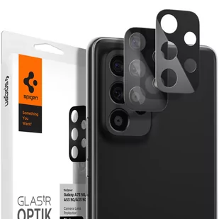 Spigen Szkło hartowane na obiektyw Optik.Tr Camera dla Samsung Galaxy A33 5G/A53 5G/A73 5G Czarny 2 szt.) - Pozostałe akcesoria do telefonów - miniaturka - grafika 2