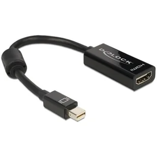 Delock adapter Displayport mini(M) -> HDMI(F) 18cm 65099 - Adaptery i przejściówki - miniaturka - grafika 1
