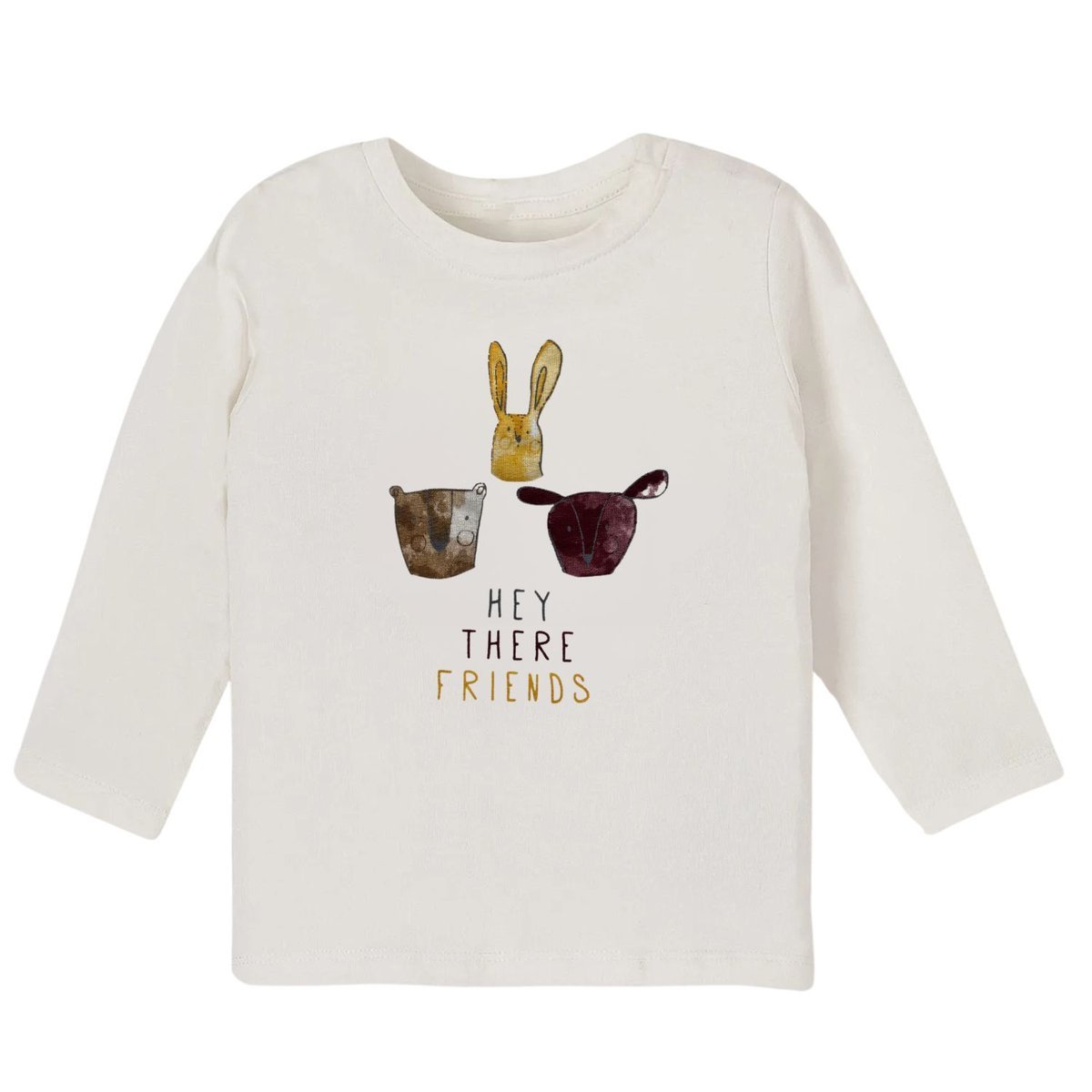 Koszulka dziewczęca Name It Nubanra bawełniana z długim rękawem biała-80