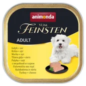 Mokra karma dla psów - Animonda Dog Vom Feinsten Adult indyk z żółtym serem 150g AAP82988/8 - miniaturka - grafika 1