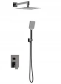 Zestawy prysznicowe - Valvex zestaw natryskowy podtynkowy ARS, gun metal 2420290 - miniaturka - grafika 1