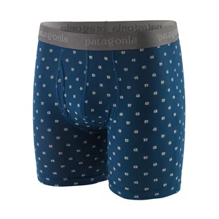 Bielizna sportowa męska - Męskie bokserki termoaktywne Patagonia Essential Boxer Briefs 6" sun beams: lagom blue - S - grafika 1