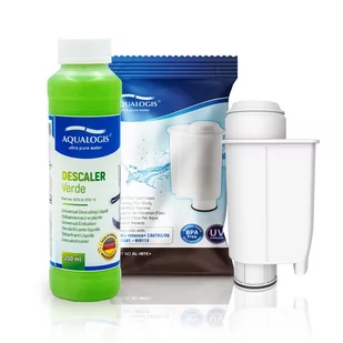 Zestaw Gaggia Aqualogis AL-Inte+, Odkamieniacz Aqualogis Verde 250ml - Akcesoria i części do ekspresów do kawy - miniaturka - grafika 1