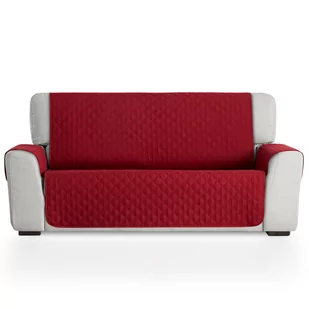 Ochraniacz jednostronny na sofę 4 osobową, BESTCOVERS, czerwony - Pokrowce na meble - miniaturka - grafika 1
