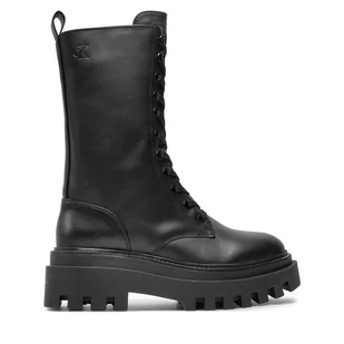 Trapery Calvin Klein YW0YW01544 Czarny - Botki damskie - miniaturka - grafika 1