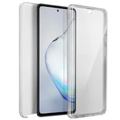 Etui i futerały do telefonów - Etui 360° do Samsunga Galaxy Note 10 Lite z przodu i ze sztywnego tyłu – przezroczyste - miniaturka - grafika 1