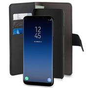 Etui i futerały do telefonów - PURO WALLET DETACHABLE ETUI 2W1 SAMSUNG GALAXY S9 (CZARNY) SGS9BOOKC3BLK - miniaturka - grafika 1