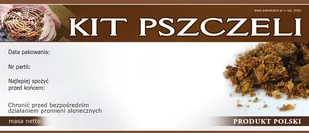 Paczka etykiet na kit pszczeli (50szt) - wzór EPRO2 - Pozostałe akcesoria kuchenne - miniaturka - grafika 1