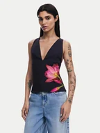 Bluzki damskie - Desigual Bluzka 25SWBW09 Czarny Regular Fit - miniaturka - grafika 1