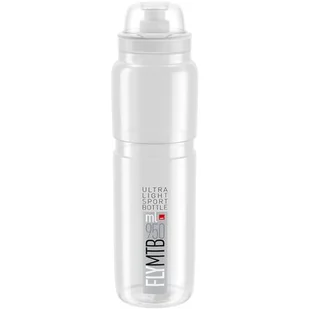 Elite Bidon Elite FLY MTB przezroczysty, szara grafika, 950ml - Shakery i bidony sportowe - miniaturka - grafika 1