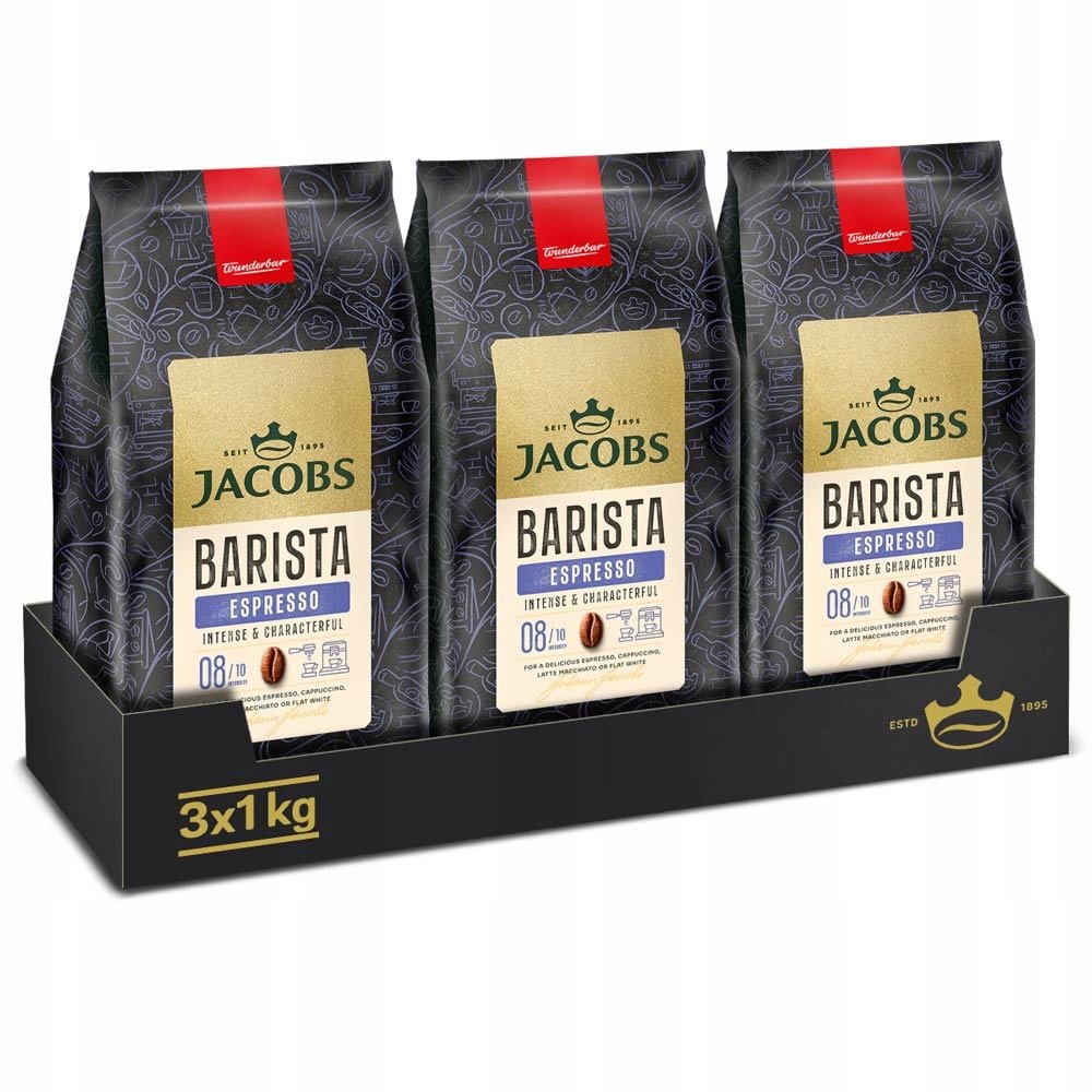 Kawa ziarnista Jacobs Barista Espresso 3x 1kg