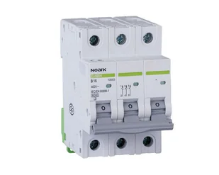 Noark Wyłącznik nadprądowy Ex9BN 3P D40 6kA 100237 - Bezpieczniki elektryczne - miniaturka - grafika 1