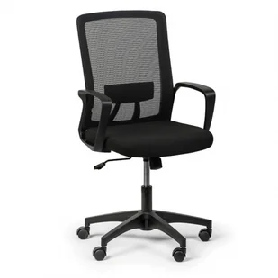 Fotel biurowy, krzesło biurowe B2B Partner Krzesło biurowe BASE, czarny 415072 - Fotele i krzesła biurowe - miniaturka - grafika 1