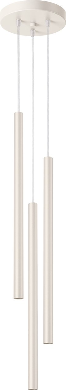 Lampa wisząca PASTELO 3P beżowa 3xG9 8W stal 104x19.5x19.5cm Sollux Lighting