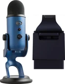 Mikrofony komputerowe - Mikrofon Blue Yeti USB Midnight Blue 988-000232 + Lampa Litra Glow - miniaturka - grafika 1