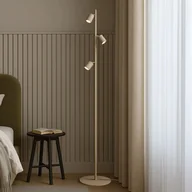 Lampy stojące - Lampa podłogowa z trzema reflektorami, beżowa K-5825 z serii MATI - miniaturka - grafika 1