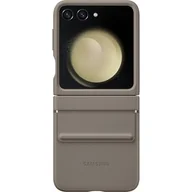 Etui i futerały do telefonów - Samsung Flap ECO-Leather Cas do Galaxy Z Flip5 brązowe - miniaturka - grafika 1