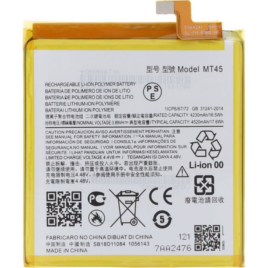 Bateria MT45 4520 mAh + klej do baterii do Motorola Edge 20 Pro OEM