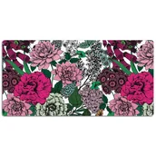 Podkładki na biurko - Podkładka na całe biurko Kwiaty w stylu retro 120x60 cm - miniaturka - grafika 1