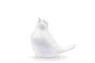 Figurki dekoracyjne - Figurka Ptak TENOS biały, 11,5x6x10, ceramika - miniaturka - grafika 1