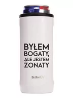 Kubki termiczne - Kubek termiczny na kawę Dr.Bacty Notus 360 ml -  biały - Byłem bogaty, ale - miniaturka - grafika 1