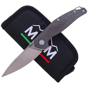 Nóż składany MKM Goccia Carbon Fiber, Satin M390 by Jens Ansø (MKGC-CF) - Noże - miniaturka - grafika 4