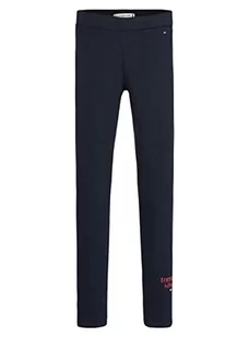 Tommy Hilfiger Dziewczęce Tommy Graphic Legginsy, Pustynne niebo, 4 lat - Legginsy - miniaturka - grafika 1