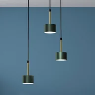Lampy sufitowe - Milagro Lampa wisząca ARENA GREEN/GOLD 3xGX53 MLP7768 - miniaturka - grafika 1