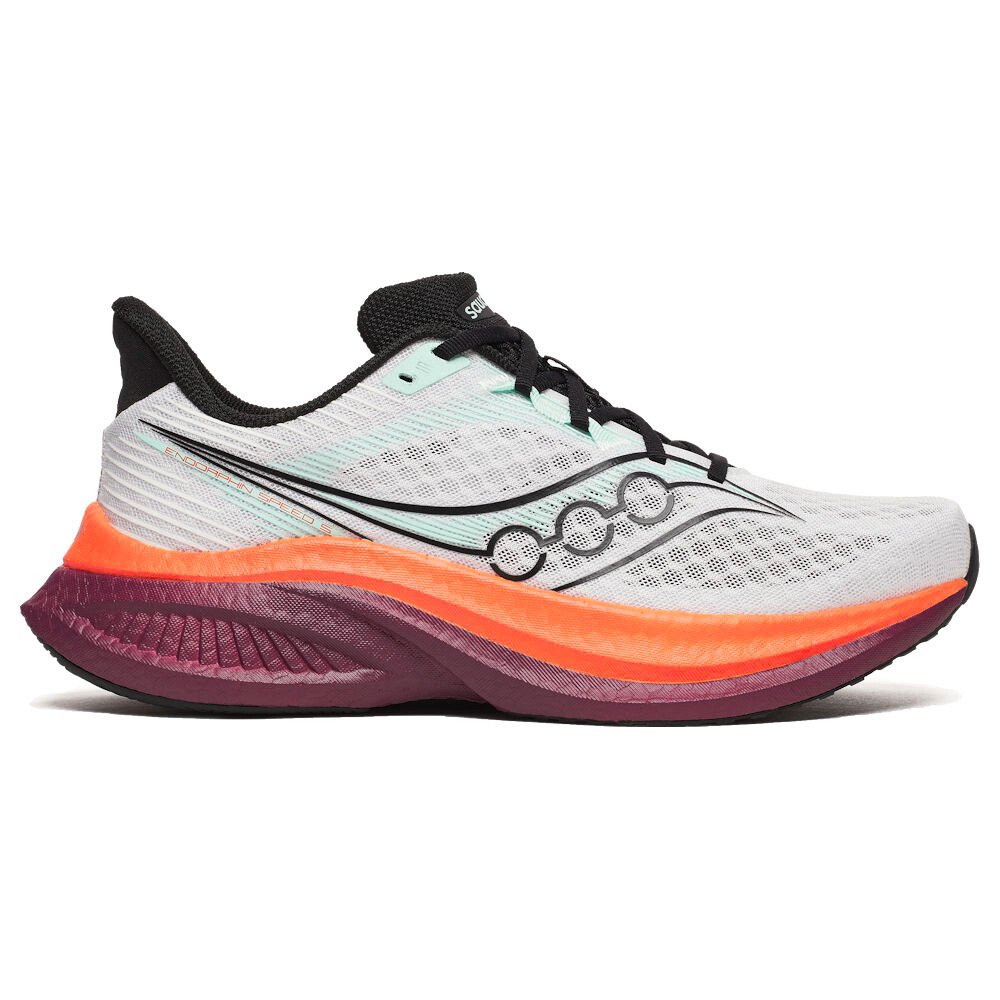 Męskie buty do biegania Saucony Endorphin Speed 5 White/Crimson UK 8,5