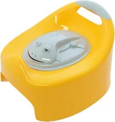 Nocniki - Nocnik dziecięcy, Żabka z pokrywką, żółto-szary - miniaturka - grafika 1