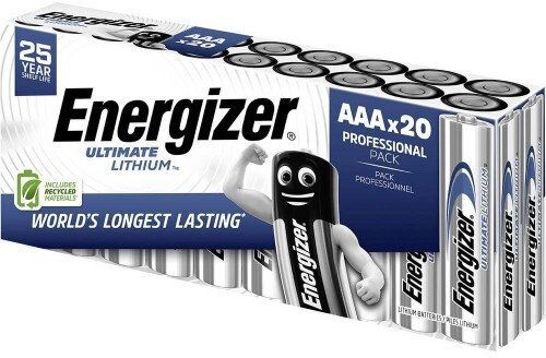 Energizer Ultimate Lithium L92 Micro AAA Bateria 20 sztuk