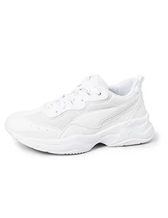PUMA Damskie buty sportowe Cilia, Biały White Gray Violet Silver, 40.5 EU - Moda i Uroda OUTLET - miniaturka - grafika 1