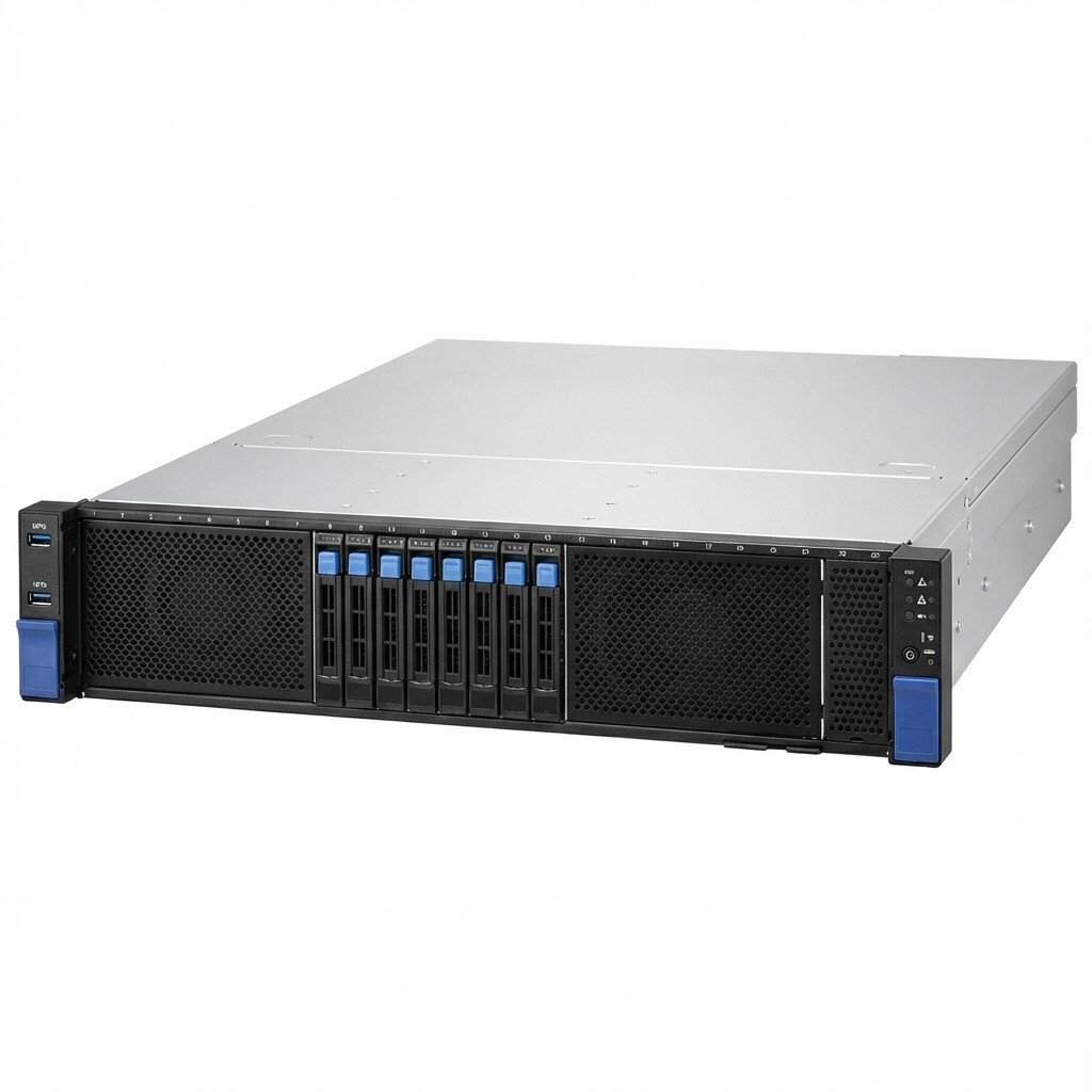 MiTAC B8261T85E8HR-2T-N - Server - Rack-Montage - 2U - zweiweg - keine CPU - NVMe - Hot-Swap 6.4 cm 2.5