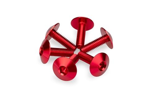 Puig 21765R Zestaw narzędzi anodowanych do kopuł, czerwony