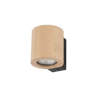 Lampy ścienne - Eve kinkiet 1xGU10 czarny/jasne drewno 10197 - miniaturka - grafika 1