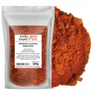PAPRYKA SŁODKA WĘDZONA 200g Mielona aromatyczna naturalna jakość Kol-Pol - Przyprawy i zioła sypkie - miniaturka - grafika 1