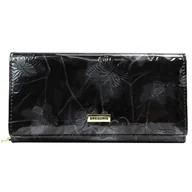 Portfele - Gregorio BTS-106 BLACK portfel damski skórzany czarny - miniaturka - grafika 1