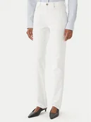 Spodnie damskie - Tommy Hilfiger Jeansy WW0WW48579 Biały Slim Fit - miniaturka - grafika 1