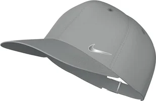 Nike Unisex regulowana czapka U Nk Df Club Cap U Cb Mtswsh L, Lt Smoke Grey/Metallic Silver, FB5372-077, L/XL - Czapki damskie - miniaturka - grafika 1