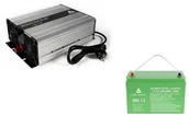 Zasilacze awaryjne UPS - Zestaw zasilania awaryjnego Sinus UPS-2000SR 2000W + AKU 100Ah 12V LiFePO4 BMS - miniaturka - grafika 1