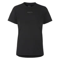 Koszulki i topy damskie - Damska Koszulka z krótkim rękawem CRAFT ADV ESSENCE SS TEE 2 W 1914798-999000 – Czarny - miniaturka - grafika 1