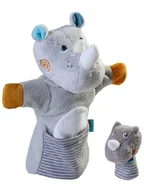 Lalki dla dziewczynek - Haba Pacynka "Rhino" - 18 m+ - miniaturka - grafika 1