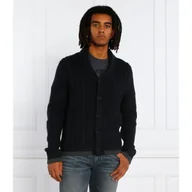 Swetry męskie - Armani Exchange Kardigan | Regular Fit | z dodatkiem wełny - miniaturka - grafika 1