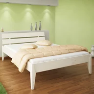 Łóżka - TARTAK MEBLE Łóżko TORINO TARTAK MEBLE drewniane Rozmiar 140x200 Wybarwienie Białe PS2577_65690 - miniaturka - grafika 1