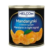 Owoce w puszkach i słoikach - Mandarynki segmenty w lekkim syropie Helcom 312 g - miniaturka - grafika 1