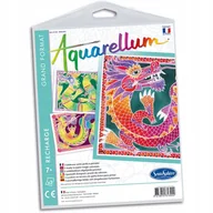 Prace ręczne dla dzieci - Smoki plansze do Aquarellum 8+ SentoSphere - miniaturka - grafika 1