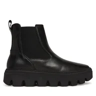 Botki damskie - Sztyblety Tamaris 1-25405-45 Czarny - miniaturka - grafika 1