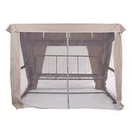 Huśtawki - Dach z moskitierą do huśtawki ogrodowej 228 x 126 cm Rimini / Venezia cappucino D031-15CW PATIO - miniaturka - grafika 1