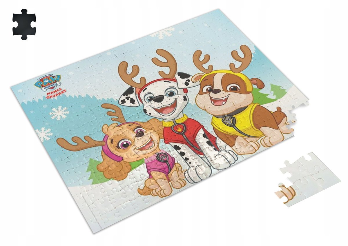 PUZZLE Świąteczne Psi Patrol Merry Christmas + IMIĘ Pudełko A3 252 el. #6